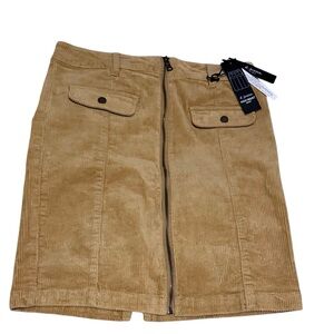 🤎💛d. jeans Corduroy Zip Front Skirt💛🤎